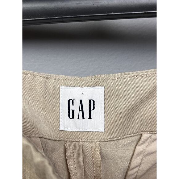 Gap High Rise SoftSuit Trouser Pants Womens 6 Beige Tan‎ Pleated Career NEW - Picture 4 of 10